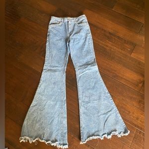 Sold: Forever21 Bell Bottom jeans, denim, flare, Women’s. Size:27